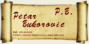 Petar Bukorović vizit kartica